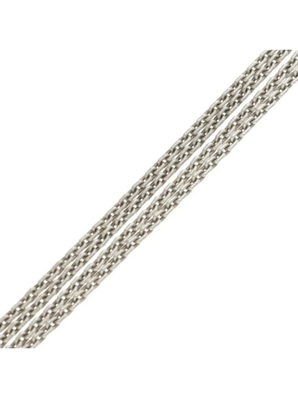 Tiffany & Co Double Link Chain Silver Necklace